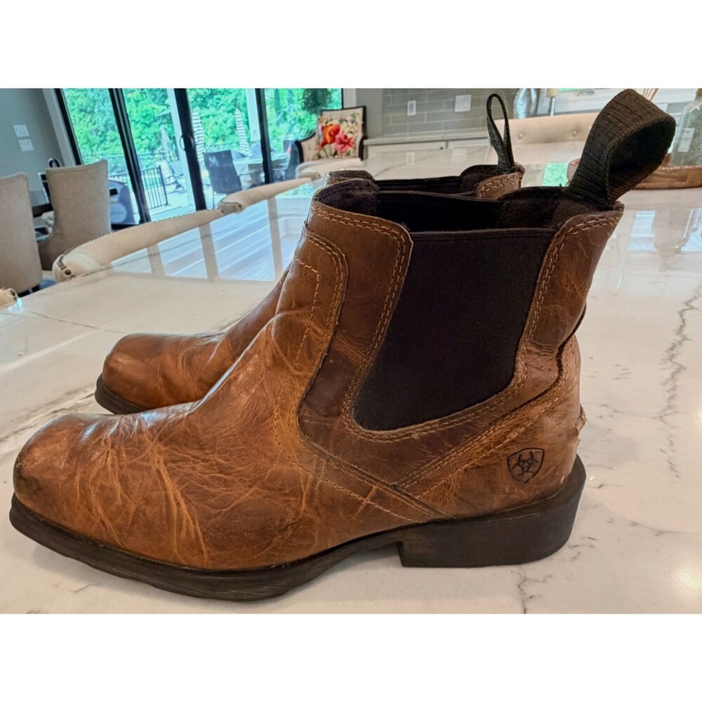Ariat Midtown Rambler Mens Leather Chelsea Boots Size 10.5 EE Brown 10019868